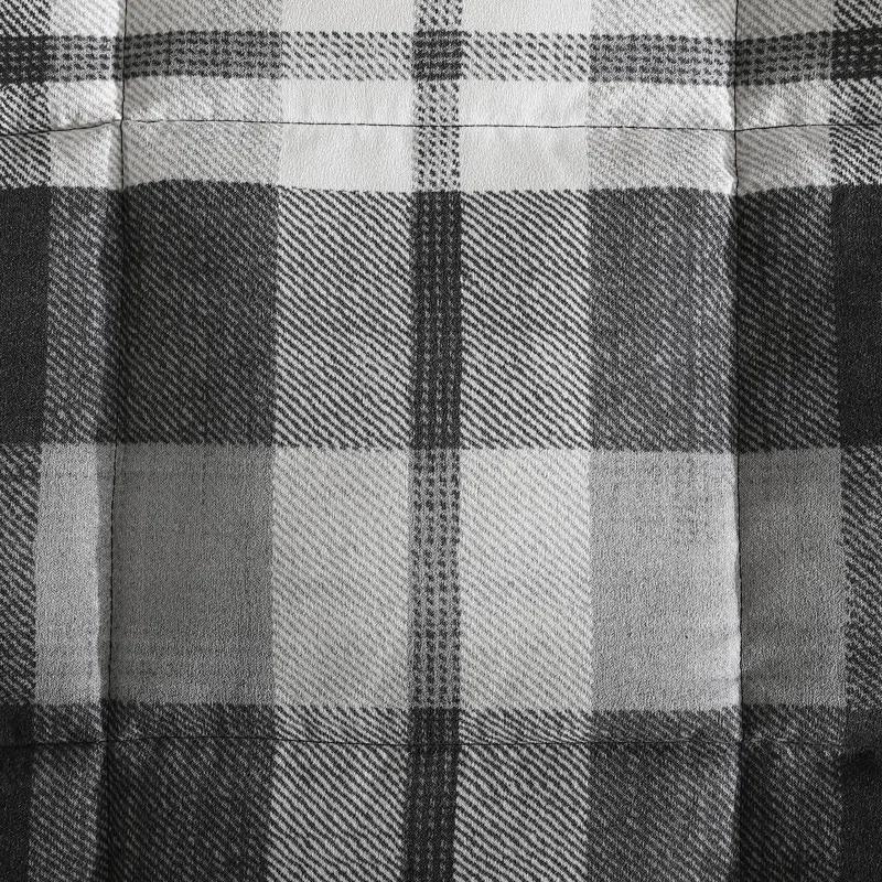 Nautica Nautica Crossview Plaid Microsuede Blue Comforter Set