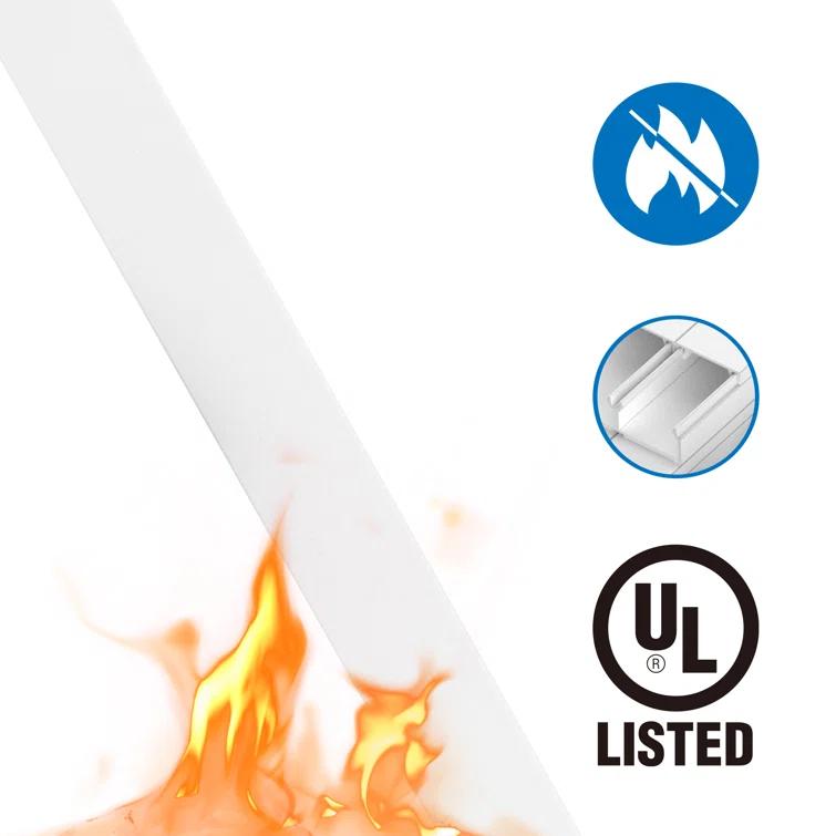 Mount-it Mount-it On-wall Tv Cable Concealer Kit, White