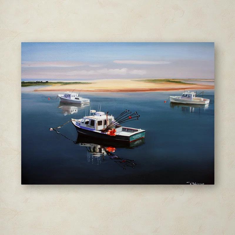 Trademark Fine Art " Cape Cod Fishing Boats " by Paul Walsh