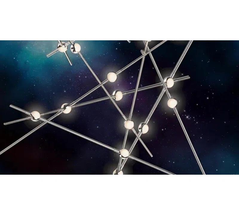 Constellation 13 - Light Dimmable LED Sputnik Modern Linear Chandelier