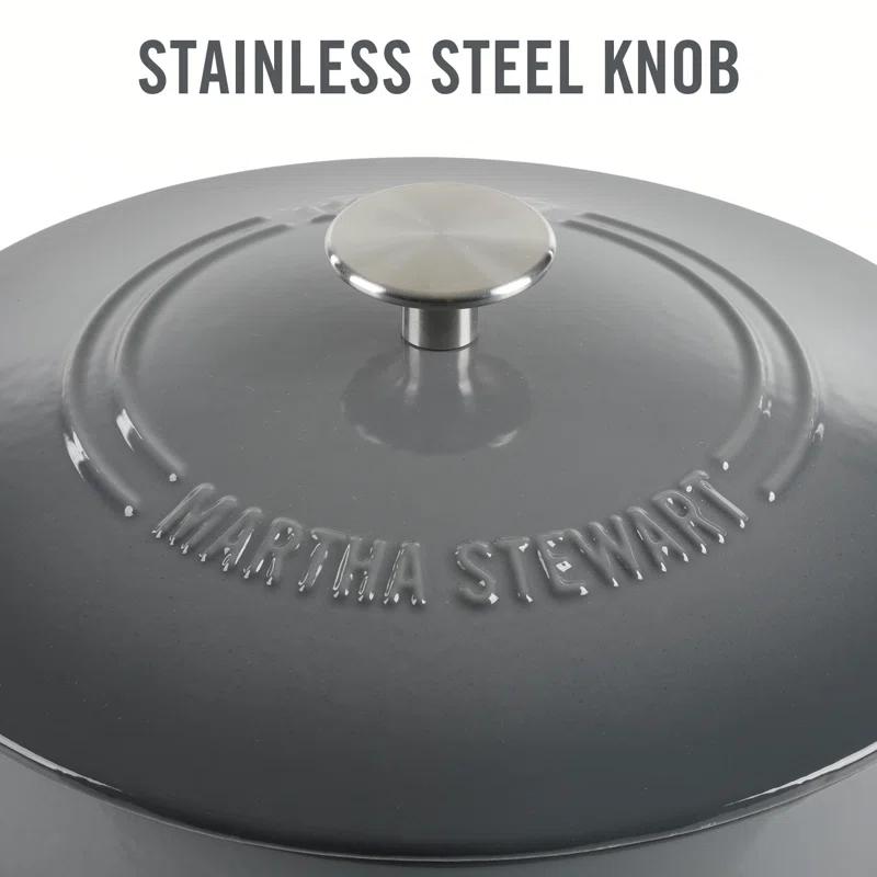 Martha Stewart Martha Stewart Gatwick 7 qt. Cast Iron Round Dutch Oven with Lid