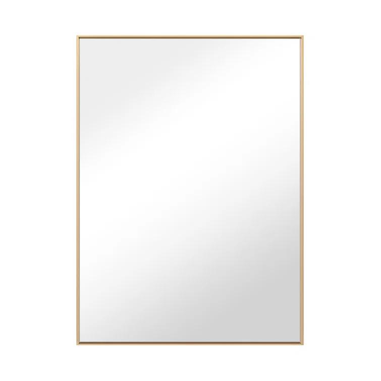 Ledel Modern & Contemporary Rectangle Bathroom Vanity Mirror Metal Framed Wall Mirror