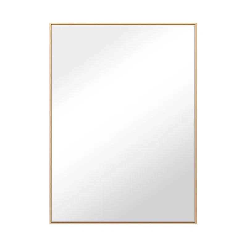 Ledel Modern & Contemporary Rectangle Bathroom Vanity Mirror Metal Framed Wall Mirror