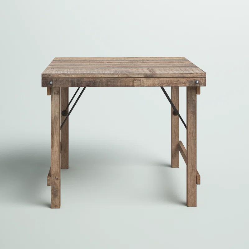 Steelside™ Elkanah Solid Wood Dining Table