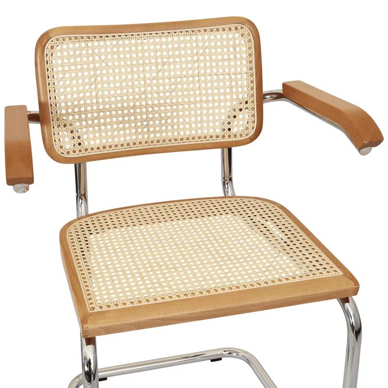 Breuer Chair Company Marcel Breuer Cesca Cane Cantilever Dining Armchair Arm Chair