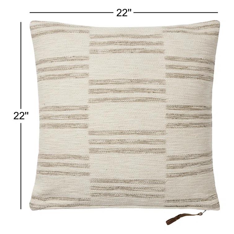 Amber Lewis x Loloi Jay Ivory / Sand Pillow