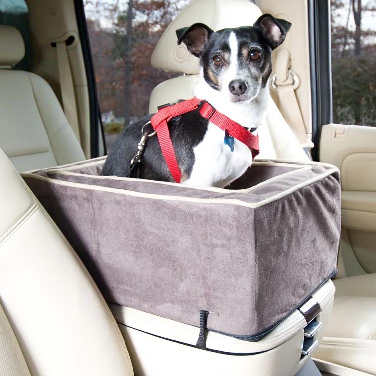 Snoozer Pet Products Luxury Lookout Console Pet Car Seat in Microsuede