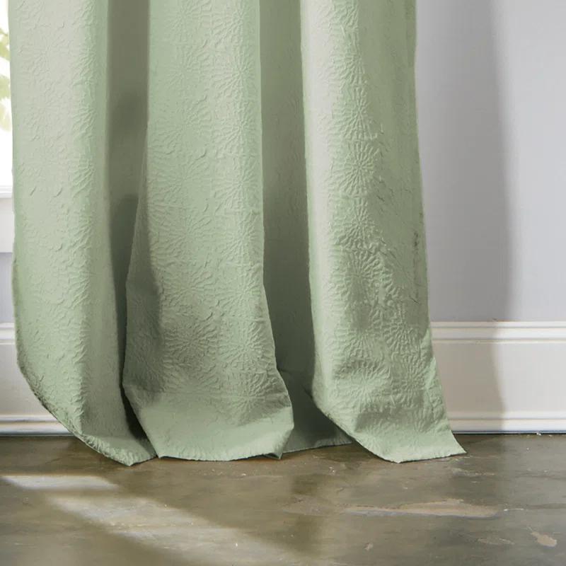 DKNY Chrysanthemum Solid Color Grommet Curtain Panel Pair (Set of 2)
