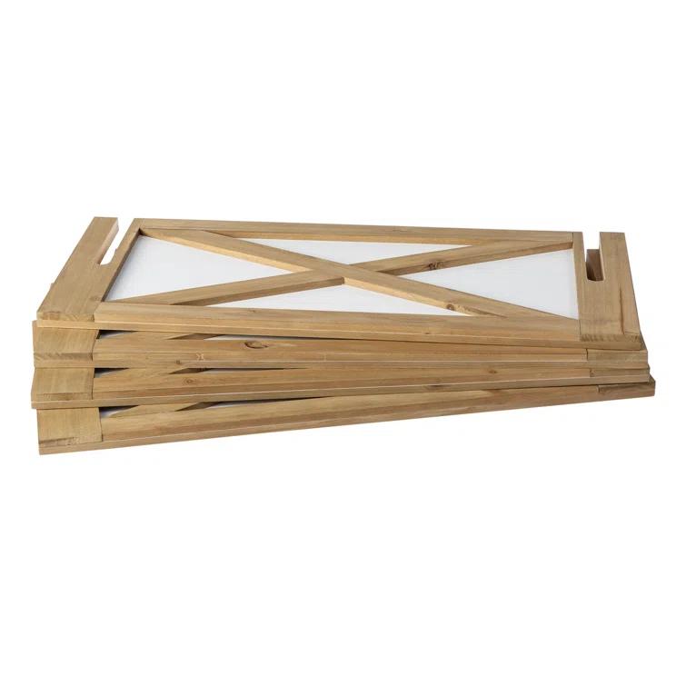 Glitzhome Wooden Christmas Tree Collar