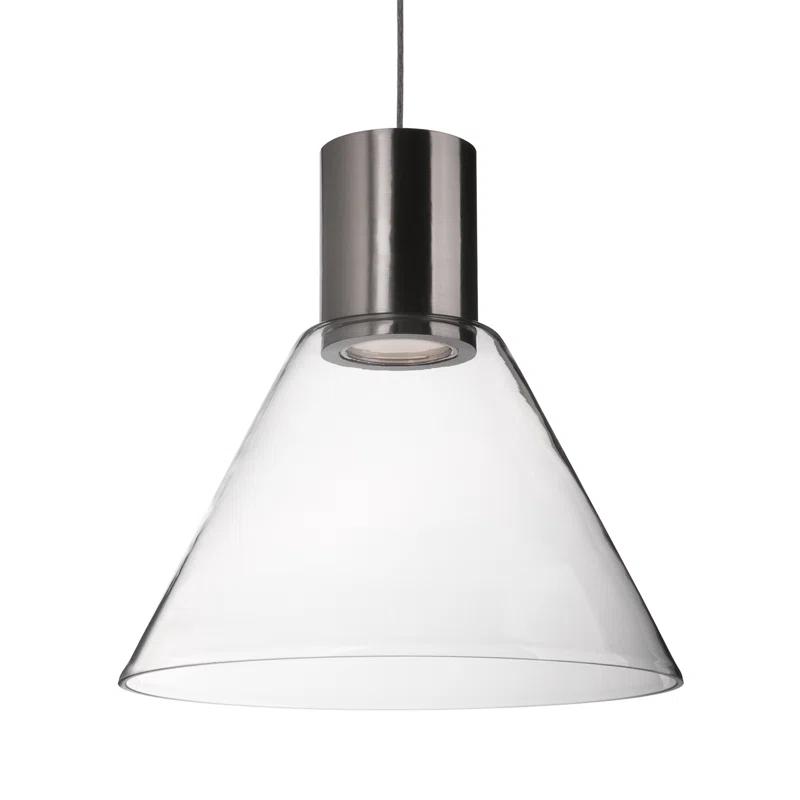 Kuzco Lighting Vanier 1 - Light Brushed Nickel LED Single Pendant