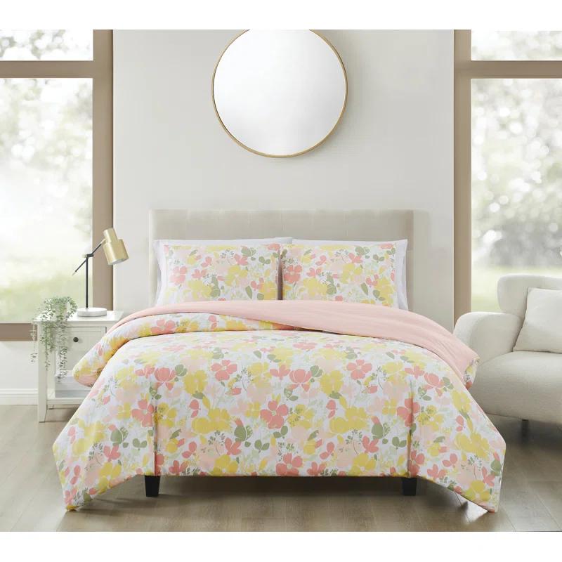 Truly Soft Plain Weave Floral Duvet Cover Set