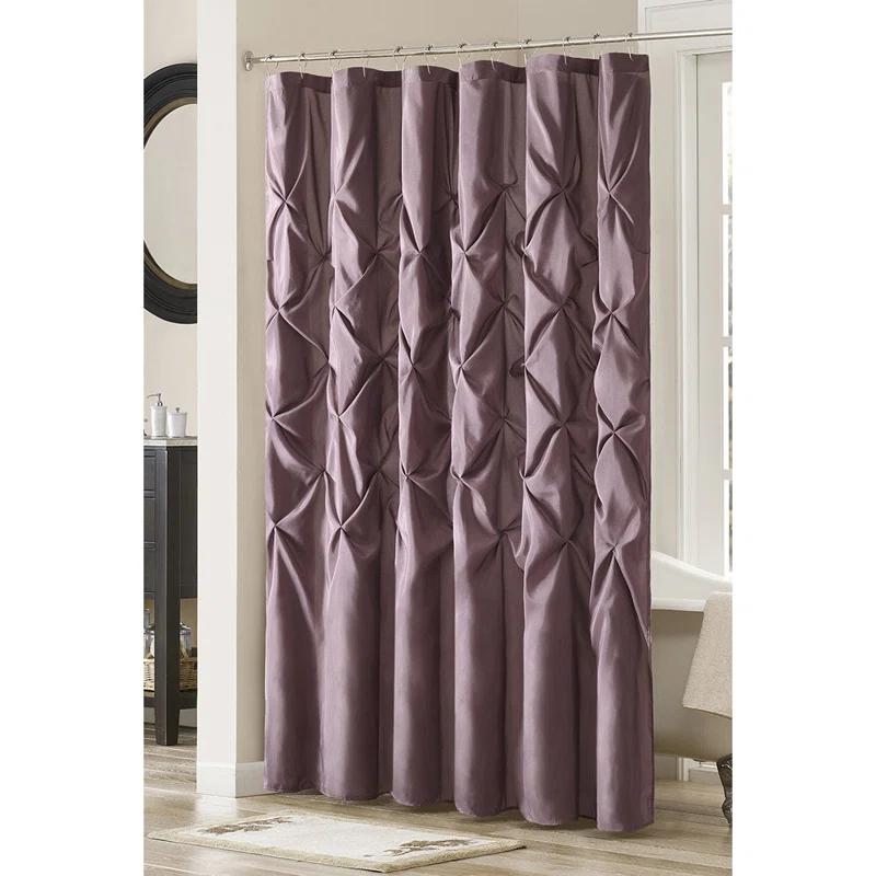 Laurel Tufted Semi-Sheer Shower Curtain