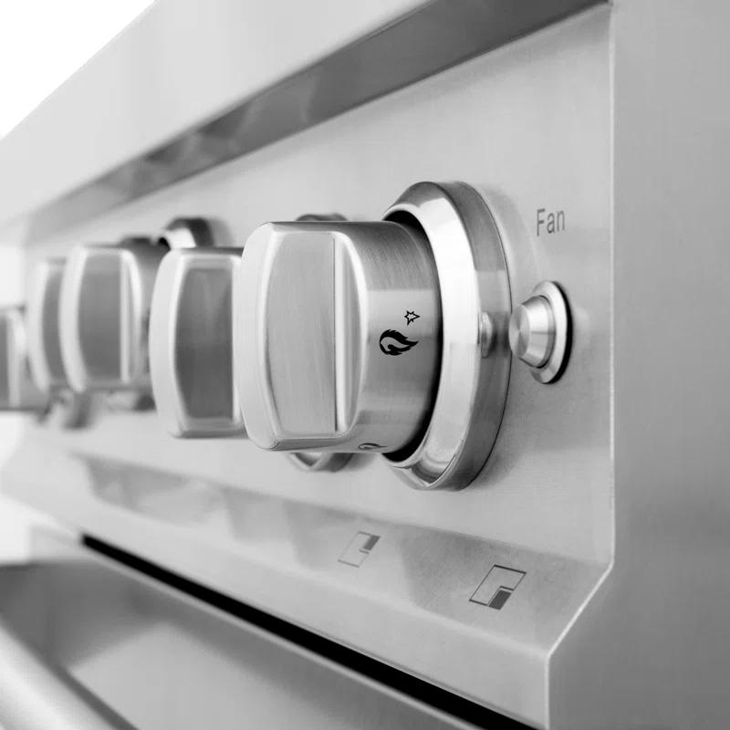 ZLINE ZLINE 24" 2.8 cu. ft. Range with Gas Stove and Gas Oven in Fingerprint Resistant RG24