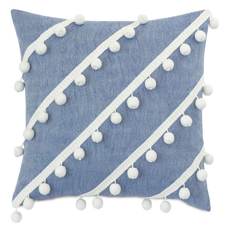 Eastern Accents Castaway Pom-poms Throw Pillow