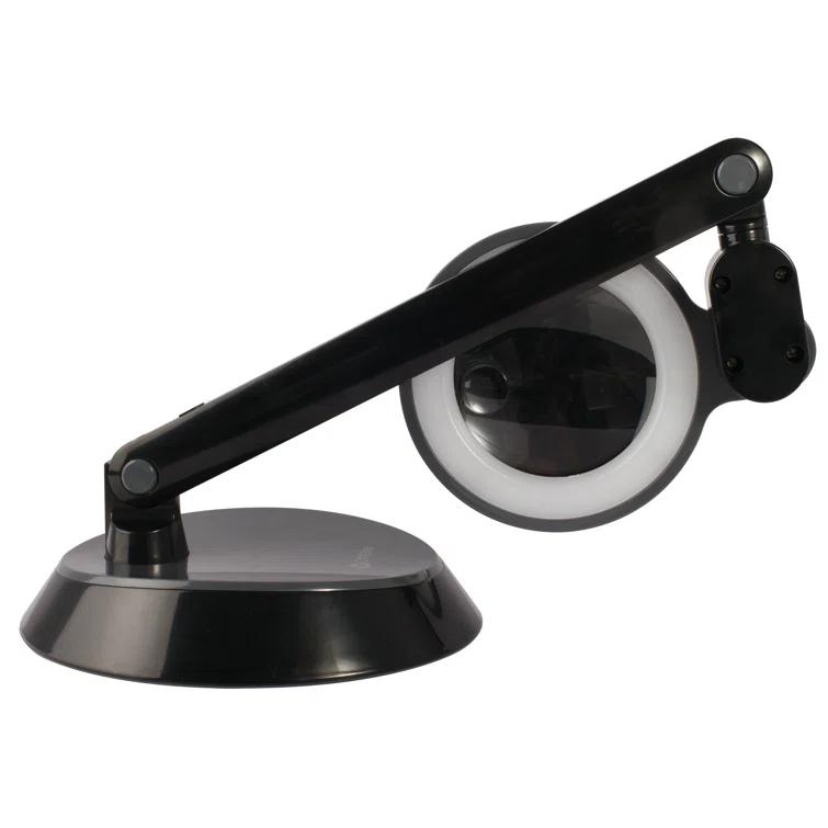 OttLite OttLite Space Saving LED Magnifier Desk Lamp - 1.75x Optical Grade Magnifier, Pivoting Head