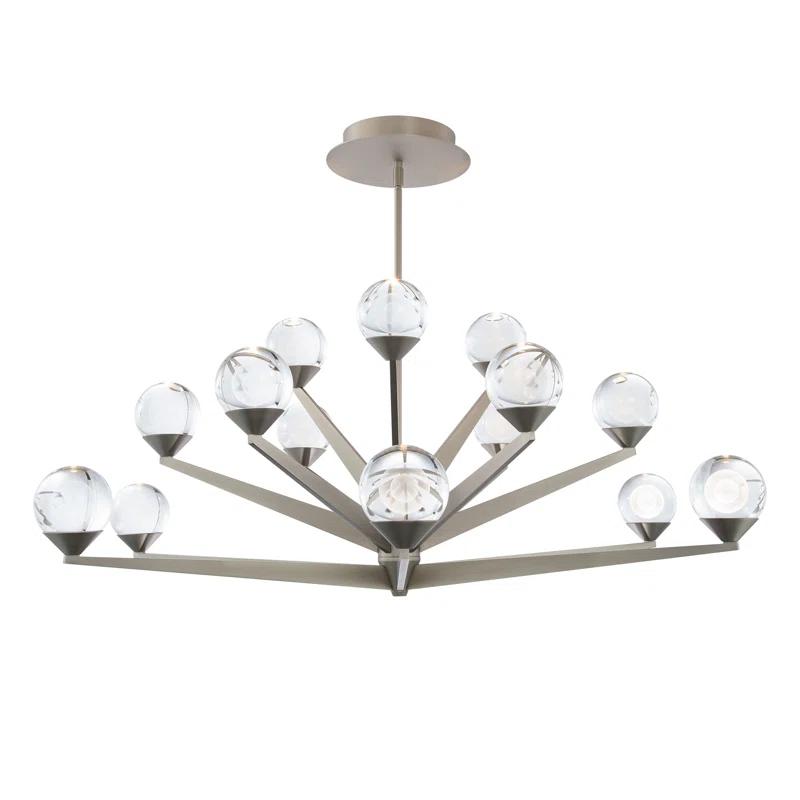 Double Bubble 15 - Light Dimmable LED Sputnik Sphere Chandelier