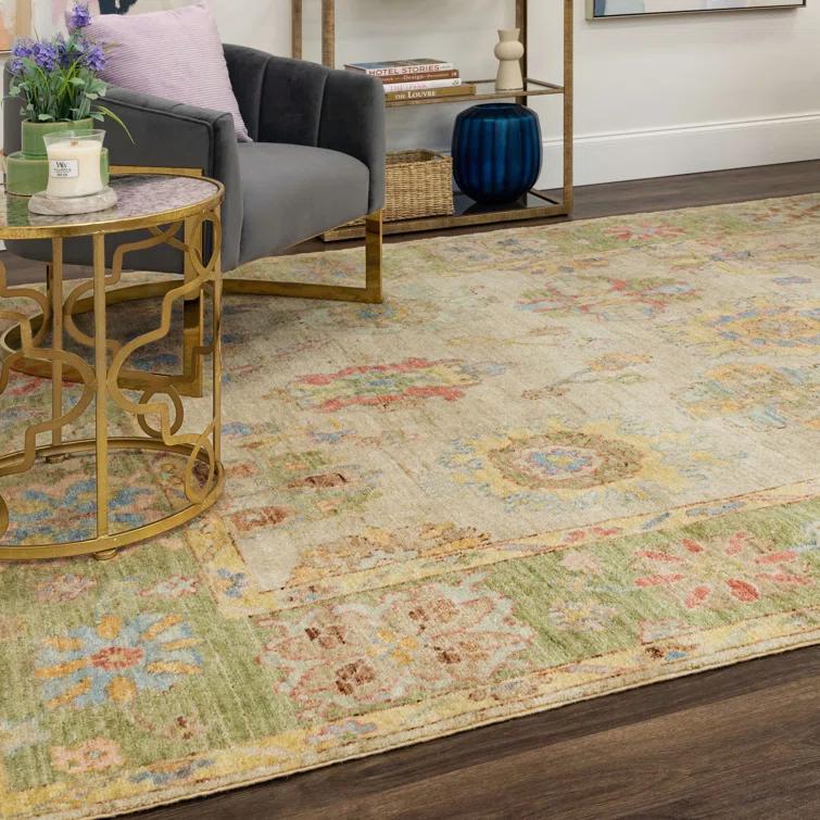 Karastan Karastan Rugs Mystique Beige Traditional Floral Area Rug
