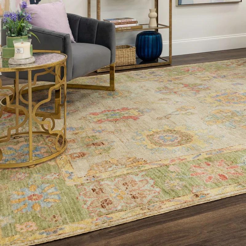 Karastan Karastan Rugs Mystique Beige Traditional Floral Area Rug