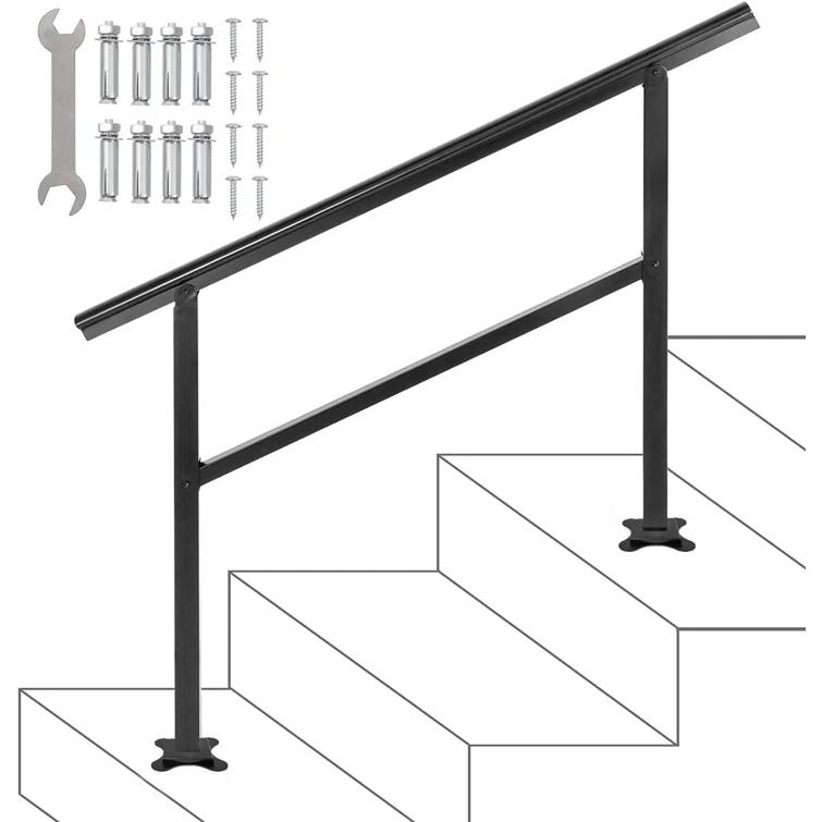 VEVOR Stair Railing Kit Aluminum Handrail Flexible Outdoor Deck Hand Rail
