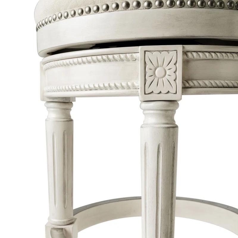 Maven Lane Maven Lane Pullman Backless Stool with Fabric Upholstery