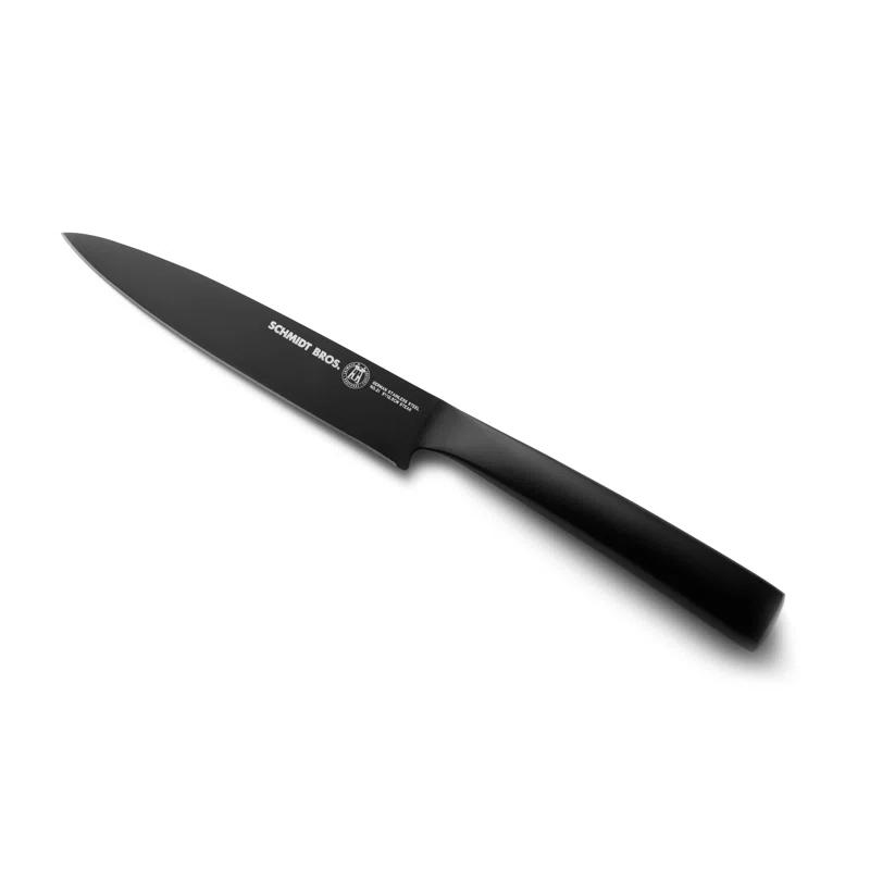 Schmidt Brothers Cutlery Jet Black 4-Piece Steak Knife Set