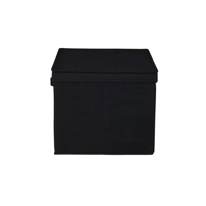 Household Essentials Household Essentials Wide Storage Box Fabric Bin (Set of 2)