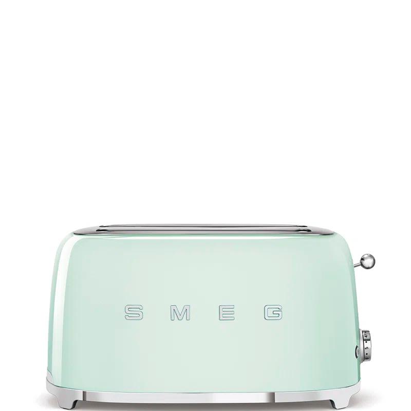 SMEG Pastel Green 4-Slice Long Slot Retro Toaster