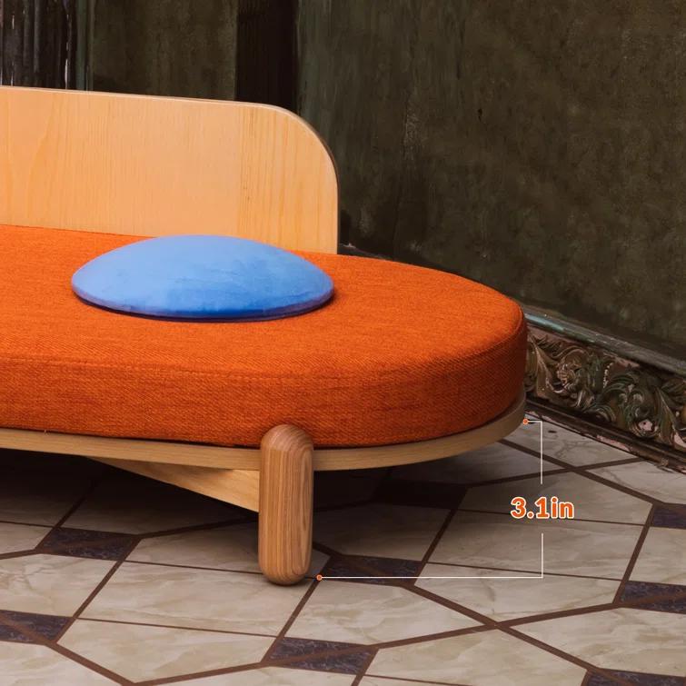 Azel 35.9'' Wooden Sunset Couch, Large Pet Sofa Couch, Elevated Beds for Indoor Cat and dog Rest & Play