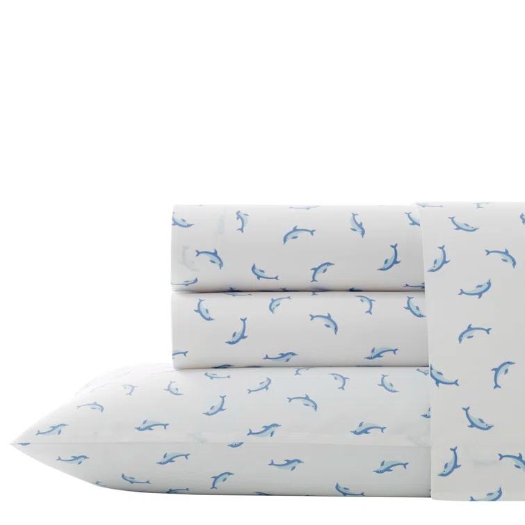 Poppy & Fritz Poppy & Fritz Printed Cotton Percale Sheet Set