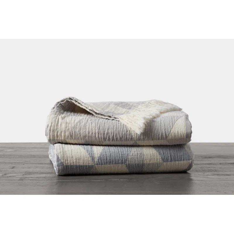 Pismo 100% Cotton Woven Organic Throw Blanket