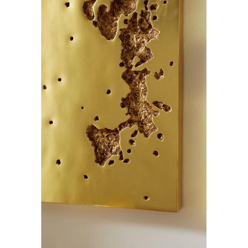 Phillips Collection Splotch Wall Art, Rectangle, Gold Leaf