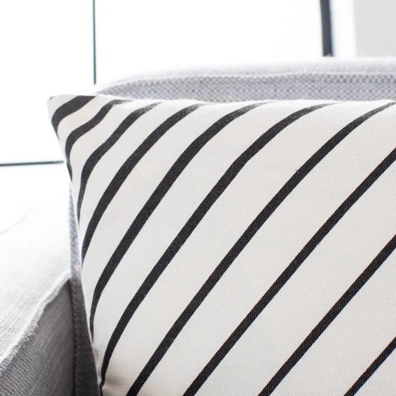 Chevron Faux Leather Reversible Throw Pillow