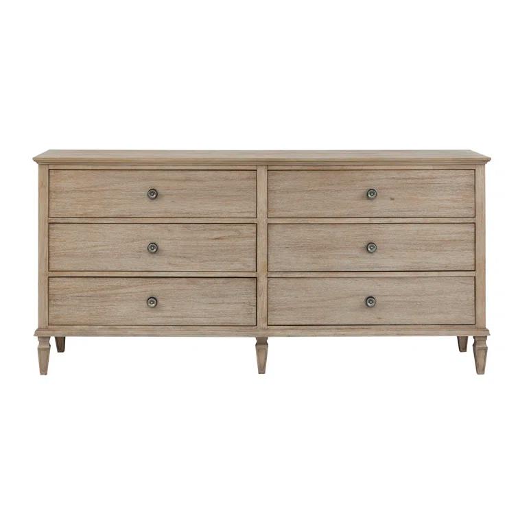 Canora Grey Victoria 6-Drawer Double Wide Wood Dresser