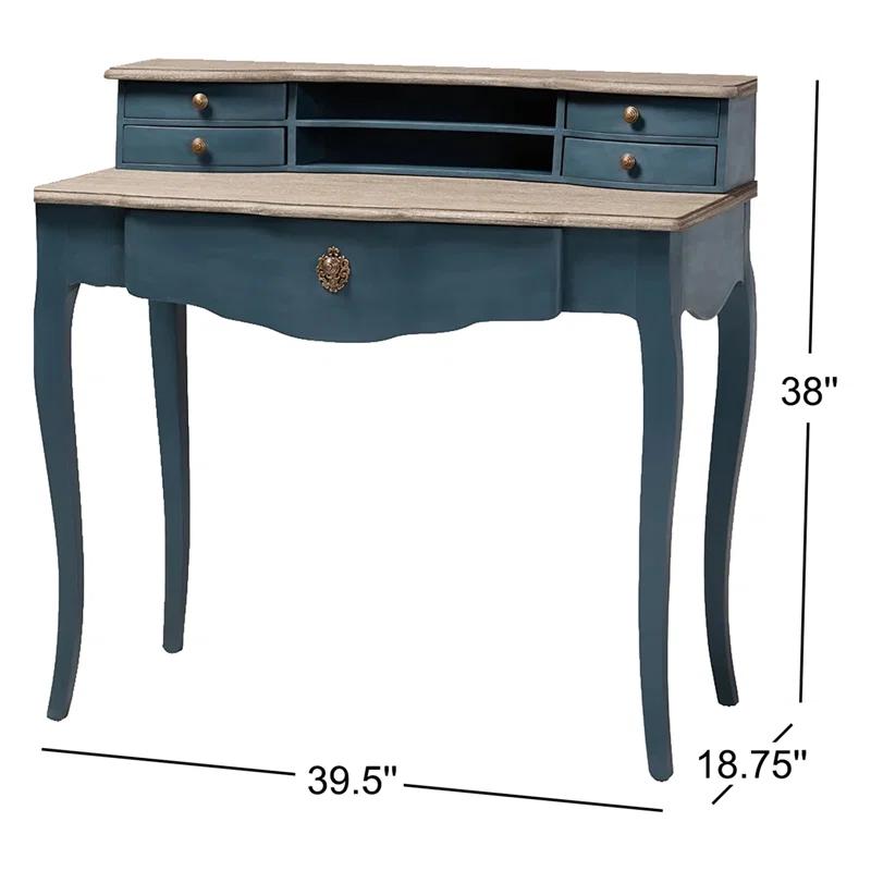 Alcott Hill® Solid Wood Base Writing Desk