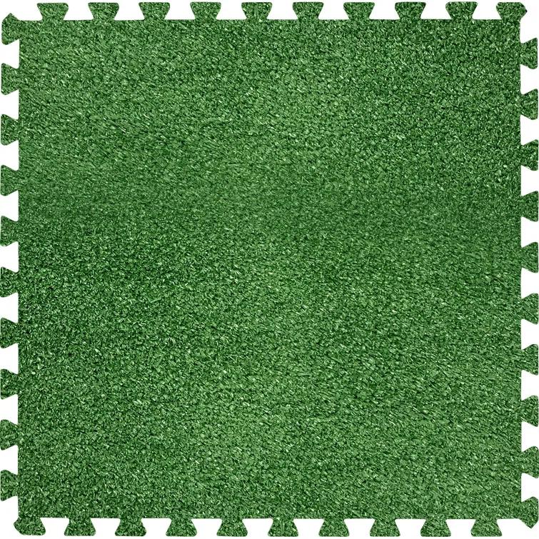 Sorbus Sorbus Interlocking Floor Mat Grass (Set of 12)