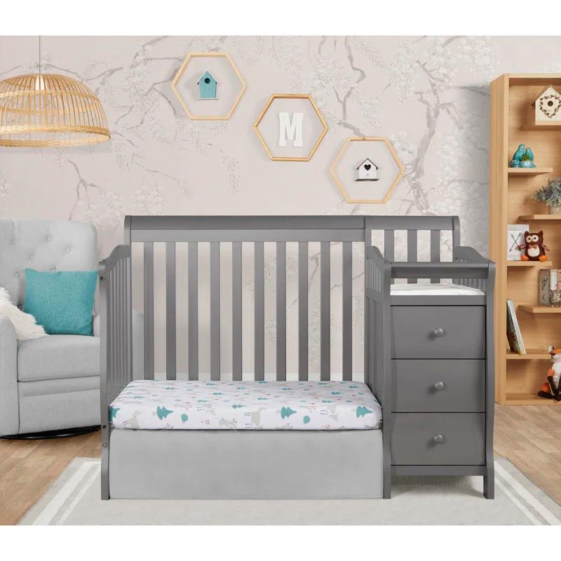 Dream On Me Jayden 4-in-1 Mini Convertible Crib and Changer