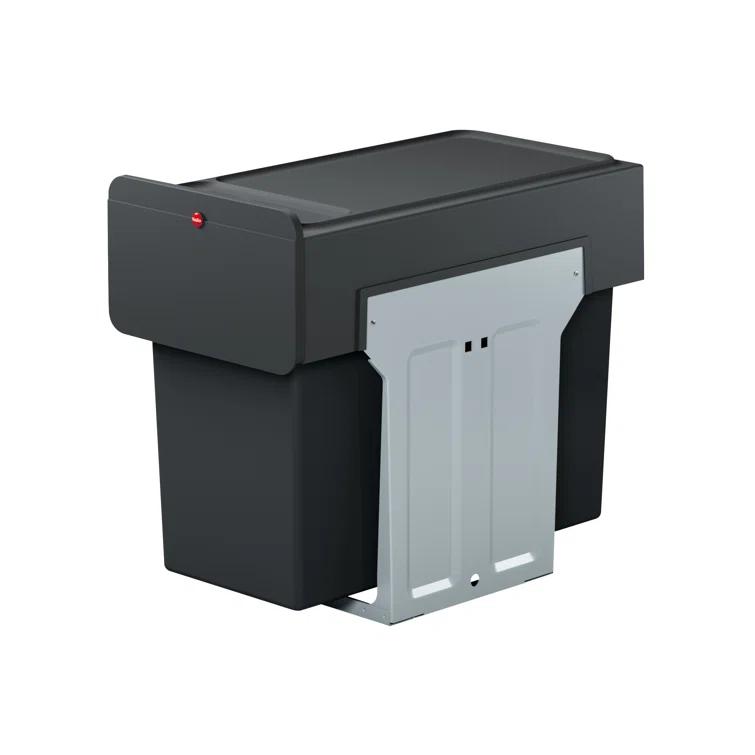 Hailo USA Inc. Plastic Manual Lift Multi-Compartments Trash & Recycling Bin