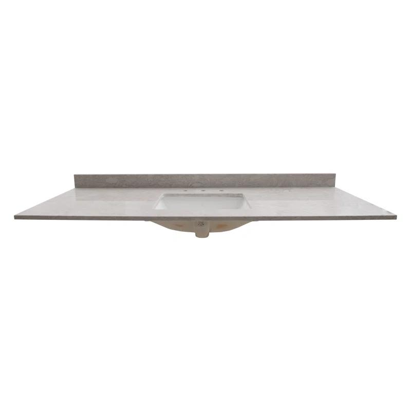 MSI 61 in. W x 22 in. D Bathroom Vanity Top with Single Sink