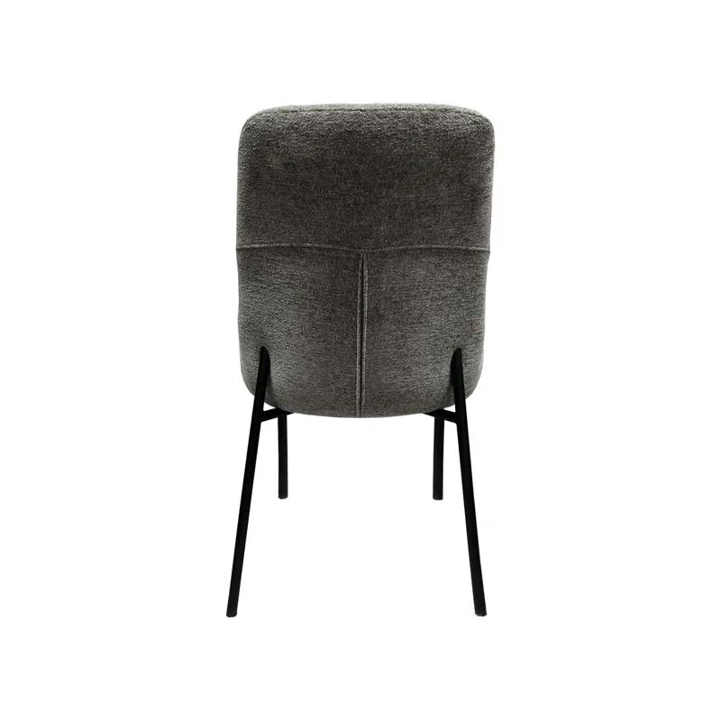 New Spec Inc 18'' H Fabric Upholstered Metal Side Chair (Set of 2)