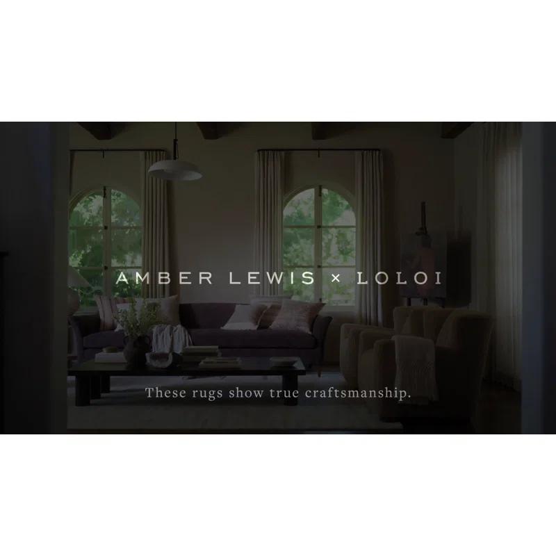 Amber Lewis x Loloi Rocky Ivory / Dove Area Rug
