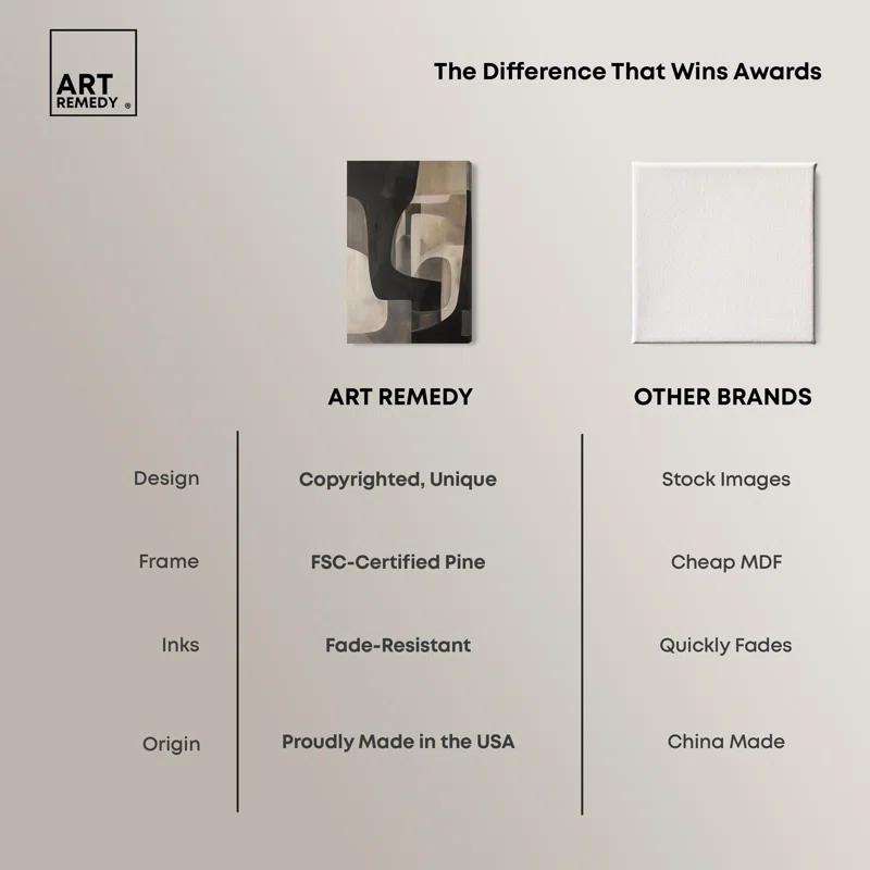Art Remedy Portal Canvas Modern Neutral Wall Art by Art Remedy