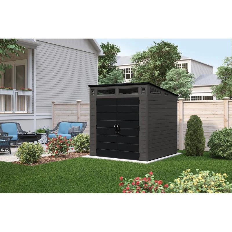 Suncast Suncast Modernist 7 ft. W x 7 ft. D Resin Storage Shed