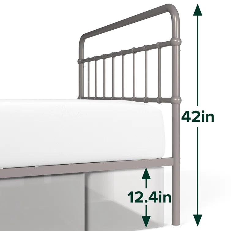 Zinus Florence 42" Modern Farmhouse Metal Platform Bed