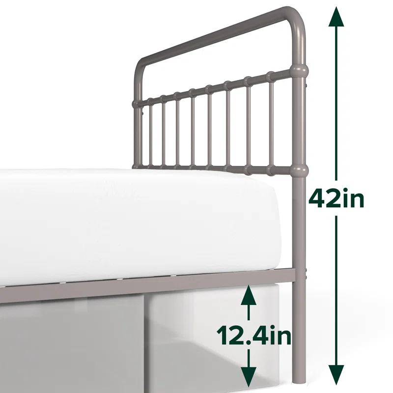 Zinus Florence 42" Modern Farmhouse Metal Platform Bed
