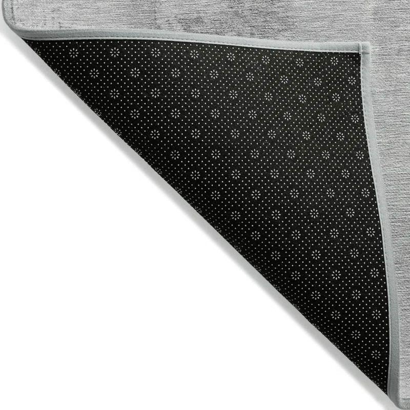 Machine Washable Indoor/Outdoor Chantille ACN1714 Gray Rug