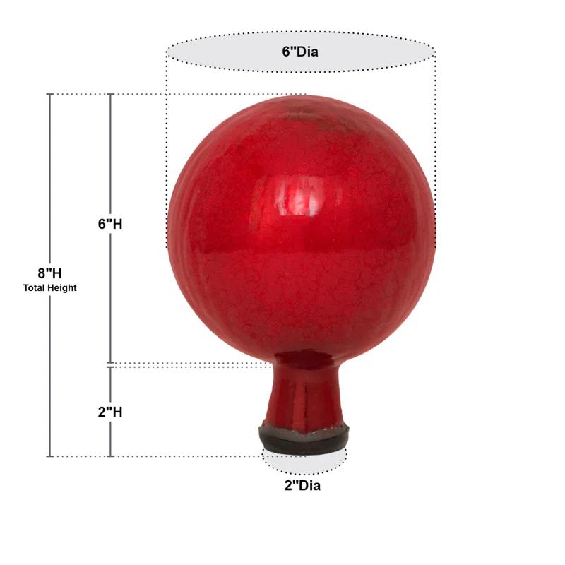 Madore Glass Abstract Gazing Ball