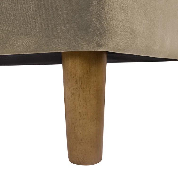 HomePop Velvet Upholstered Storage Bench