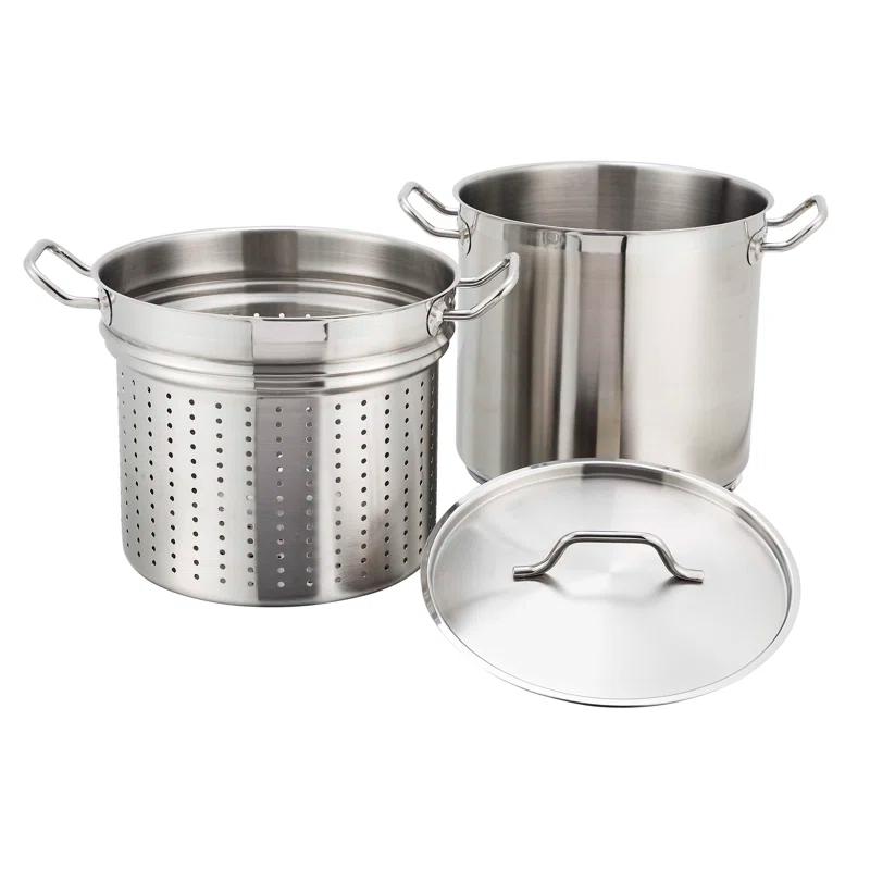 Winco Winco 8 Quarts Stainless Steel Steamer Pot
