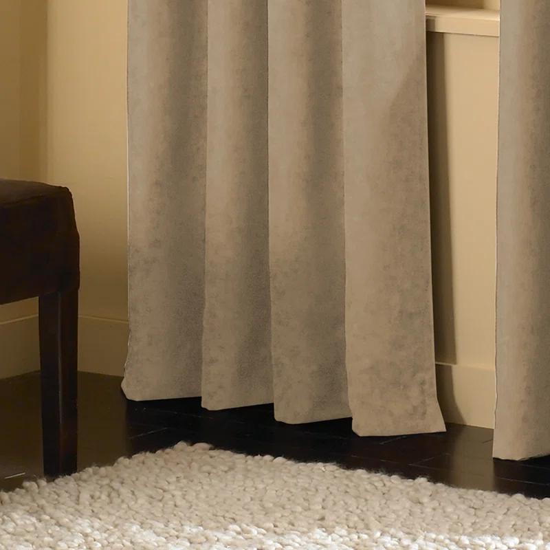 Winston Porter Curtainworks Boehme Solid Room Darkening Grommet Single Curtain Panel