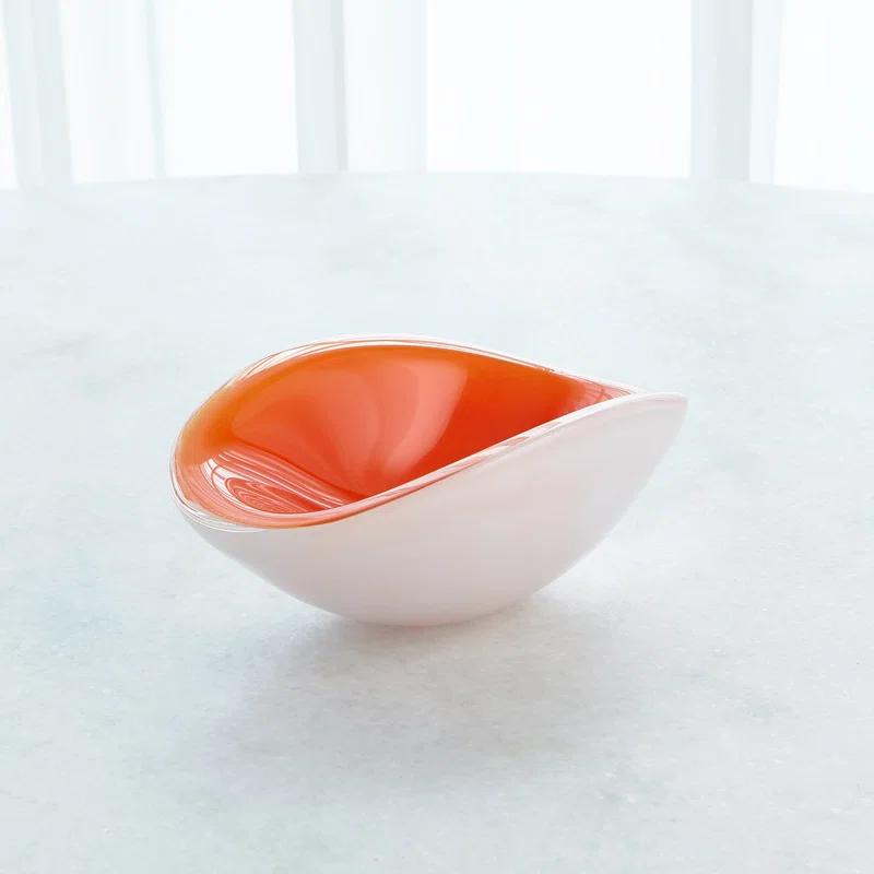 Global Views Pinched Cased Glass Bowl